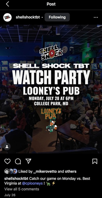 Shell Shock watch party social media promotion
