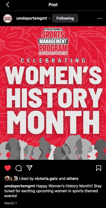 Women's History Month social post